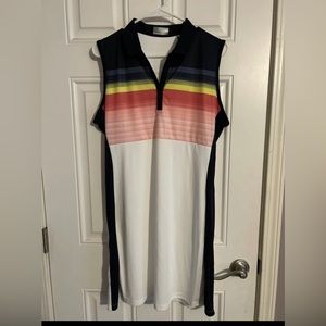 Callaway Opti-Dri SPF Golf Dress in Brilliant White Size Large